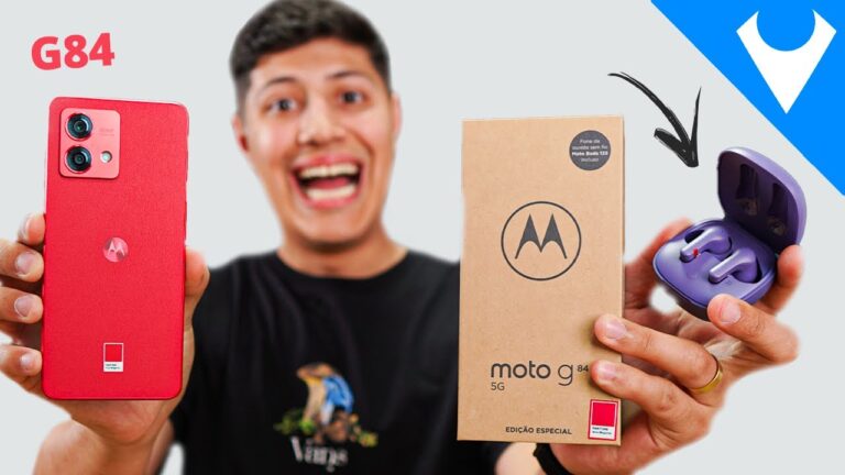 Chegou! MOTO G84 vem com FONE SEM FIO! A Motorola MITOU AQUI! Unboxing