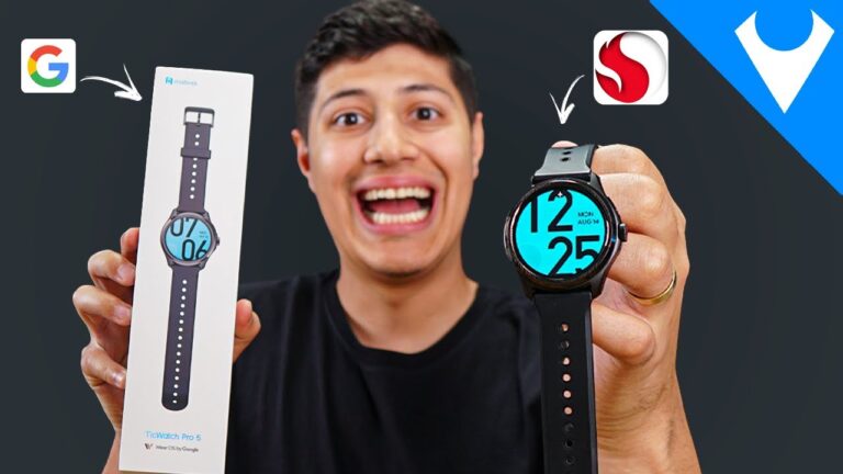 Snapdragon W5+ Gen 1 nesse Smartwatch e sistema GOOGLE!  TicWatch Pro 5