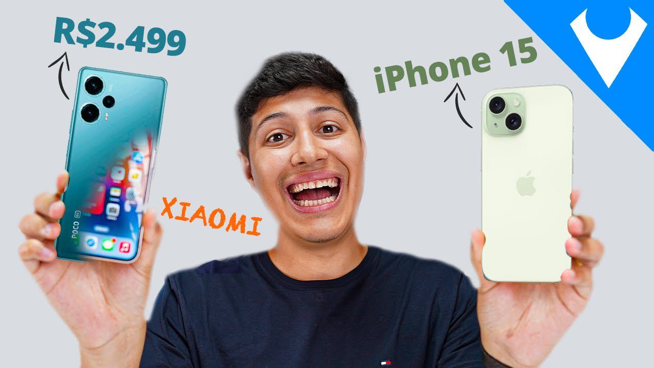 XIAOMI DE R$2.500 vs iPhone 15!